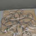 KUWIVO Lechesis 24" Metal Flower Scroll Wall Art Decor Sculptures with Rust Leaf for Living Room Bedroom