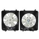 Silscvtt 2 Pcs Radiator Cooling Fan and A/C Condenser Fan Set HO3115155 Replacement for Honda CR-V 2010-2011