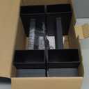 BALIE SPACE Outdoor Firewood Rack Brackets Kit for Fire Wood Pile Storage, Adjustable log stacking Stand Holder for 2x4 lumber, Black, Set of 2