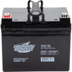 Interstate Batteries 12V 35Ah Battery (Insert Terminal) SLA AGM VRLA Rechargeable Replacement for Construction Devices, Electric Stations, Backup Energy Storage (SLA1156)