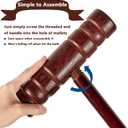 8-Player Croquet Set, 35" & 32" Rubber Mallets, Family Lawn Kit, Medium, Small