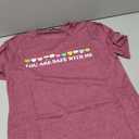 Pride Shirts for Women LGBT Rainbow Letter Print Tees Gay Pride Short Sleeve Casual Summer Top Blouse, M