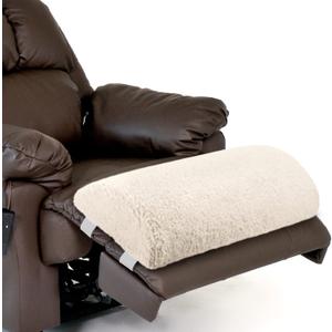 Wesiti Recliner Foot Pillow Cushion High Resilience Sherpa Memory Foam Bolster Sleeping Rest Multipurpose Half Roll Leg Pillow Suitable for Bed Chair Sofa Headrest Back Lumbar Leg Support (Beige)