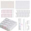 20 Sets Disposable Manicure Kit Basics 4 Piece Nail Kit for Travel,Handle Grip Brush,Mini Nail Buffer Nail File and Wood Stick for Gifts Salon Home Professional(20 Set -White)