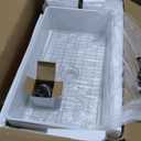 Extra Large White Farmhouse Sink 36 x 20 Inch, MIN. Cabinet Size: 24"Dx39"W, Firecaly Apron Front Undermount Farm Kitchen Sink Deep Single Bowl for Kitchen, w Accessories 2 Types