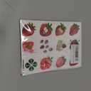 3 x 96PCS Strawberry Pre-cut Temporary Tattoos Berry First Birthday Party Supplies Decorations Cute Tattoos Stickers Party Favors Kids Gifts Girls Boys Classroom School Prizes Themed (Glow in the dark)