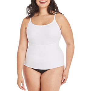Maidenform Women's Shapewear Cami Tank Top, Tummy Control Shapewear for Women, Back-smoothing Fajas Cami (Plus Size, Too) (XL)