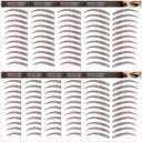 Aresvns Eyebrow Tattoo 99 Pairs,Reddish brown waterproof eyebrow tattoo sticker