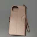 Wallet Case for iPhone 13,[RFID Blocking] 3 Card Holder Stand with Credit Card Slot PU Leather Magnetic Protective Flip Cover for iPhone 13 (Rose Gold)