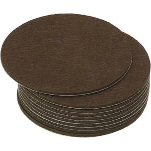 PATIKIL 3.5 Inch Diameter Lamp Base Felt, 10Pack 2mm Thickness Round Soft Adhesive Non-Slip Anti-Scratch Backed Felt for Lamp Furniture DIY Craft, Coffee