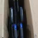 Drive Medical Blue Streak Lightweight Foldable Wheelchair - Enhanced Mobility Support - Durable Construction - Padded Comfort - Swing-Away Leg Rests - Desk Arms - Blue/Black - 16 Inch Seat