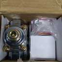 BARTOO Fuel Pressure Regulator Carburetor with Gauge Kit, 4 1/2 to 9 PSI, 3/8in NPT, 12-803 Zinc Alloy