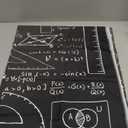 Lunarable Mathematics Classroom Tapestry, Dark Blackboard Backdrop with Math Equations Geometry Axis Art, Fabric Wall Hanging Decor for Bedroom Living Room Dorm, 23" X 28", Green Yellow