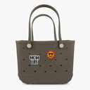 Beach Rubber Bag Tote Bag -Extra Large Waterproof Travel Women Handbag with Charms for Sports Beach Pool Groceries