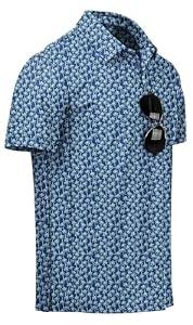 NIASHOT Polo Shirts for Men Short Sleeve Mens T-Shirts Golf Shirts for Men Print Summer Clothes Work Workout Fishing Golf Polos Medium