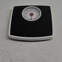 Taylor Battery Free Analog Scales for Body Weight, 330LB Capacity, Easy to Read Large 4.25-inch Dial, 10.3 x 10.6-inch Vinyl Mat Platform, Black