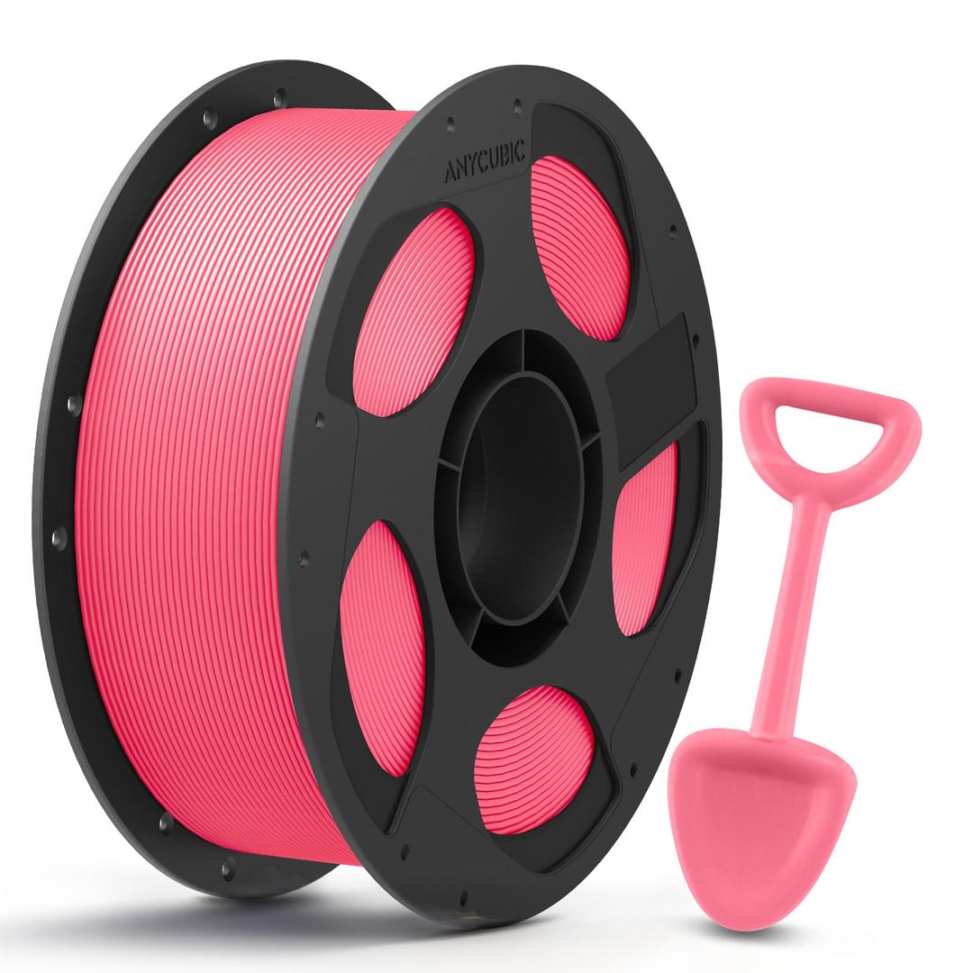 ANYCUBIC PLA 3D Printer Filament, 3D Printing PLA Filament 1.75mm Dimensional Accuracy +/- 0.02mm, 1KG Reusable Spool (2.2 lbs), Pink