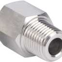 Stainless Steel 304 1/2" NPT Female x M18*1.5 Male Thread Adapter Metric Convert NPT Pipe Fiiting 1pc