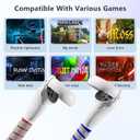 2 in 1 Long Arms & Handle Attachments Compatible with Oculus Quest 2 Hand Controllers, VR Gorilla Tag Long Arms/Stick Extension Grips for Meta Quest 2 Accessories for Beat Saber Golf Club Game