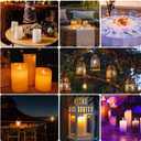 CLTNIKET12-Pack LED Flameless Candles(D 2.2''X H 4'' 5'' 6'' 7'') with Remote Control Waterproof Outdoors & Indoors, Battery Candles with Remote Timer, Decorative Remote Led Candles.