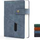 Lined Journal Notebook for women men,368 Pages Hardcover Leather Journals for Writing, A5 Journaling Notebooks,Daily Journals Notebook for Work Note Taking,Travel,Business,School , 5.7"8.3" (Grey Blue)
