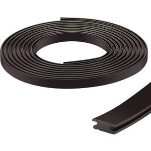 75 Inch Shower Door Magnetic Strip Replacement Flexible Magnetic Strip Insert for Framed Semi Framed Swinging Glass Shower Doors, Black(1 Roll)