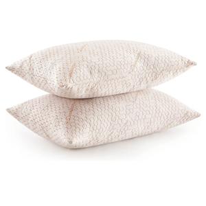 Bed Pillows, Standard/Queen Size,Down Alternative Copper-Infused Pillows with Soft Knit Cover,Supportive for Back, Side & Stomach Sleepers