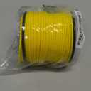 1/8in(3mm) 164ft Nylon Rope Solid Braided Cord 5 Stands Paracord Thin String for Crafts Multipurpose UV Resistant for Tent Garden Clothesline and Outdoor Tarp(Yellow)