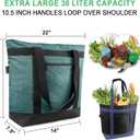 BeeGreen Cooler Bag Soft Insulated Tote for Beach Travel Grocery Shopping Lunch Portable Large Ice Coolers with Handle Hard Freezer Bags with Zippered Top Foldable Leakproof Delivery Totes Navy