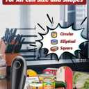 One Touch Electric Can Opener Fits All Can Sizes, Electric Can Openers for Kitchen Food Safe with Smooth Edge, Kitchen Gadgets Battery Operated Can Openers for Seniors, Arthritis and Chef Black+Grey