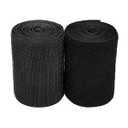 Sew on Hook and Loop Tape 4 Inch Wide, 6.5 Feet Non-Adhesive Back Hook and Loop Strips Sewing Fastener Fabric Fastener Non Adhesive Interlocking Tape Black