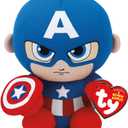 Ty Captain America Plush, Blue/Red/White, Regular