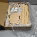 Stuffed Animal Storage Zoo Organizer  Tall Wooden Tower Holder for Large Plush Toys  Vertical Space Saving Cage Display  Kids Playroom Nursery Bedroom Toy Organization Solution (Natural)