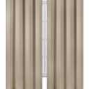 LEMOMO Blackout Curtains 66 x 95 inch/Khaki Curtains Set of 2 Panels/Thermal Insulated Room Darkening Bedroom Curtains