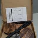 AUGOSTA 4 Tier Corner Plant Stand, Tall Metal Wood Plant Shelf Holder for Indoor, Outdoor Display Rack Flower Pot Stand for Living Room Balcony Garden Patio