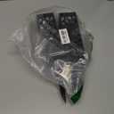 2 Sets Artificial Cemetery Flowers,Memorial Flowers,Beautiful Arrangements for Headstones,Black Plastic vase with Drainage Hole Long Spikes Outdoor Memorials(Dark Blue)