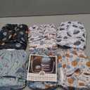 Mama Koala 3.0 Cloth Diapers for Babies with AWJ Lining, 6 Pack with 6 Natural Cloth Diaper Inserts - Reusable and Washable Pocket Diapers (Space Ranger)