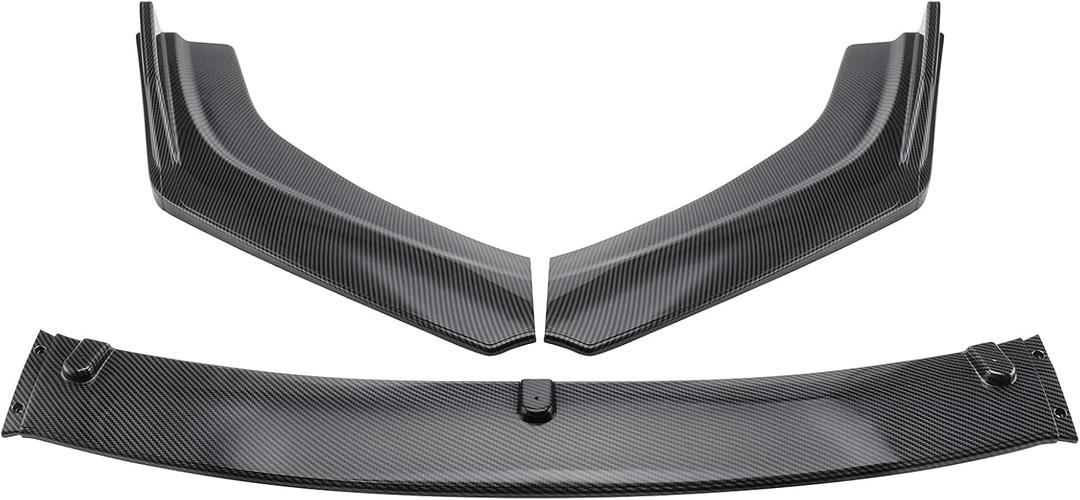 MotorFansClub 3pcs Front Bumper Lip for Nissan Altima 2016 2017 2018 Splitter Trim Protection Spoiler, Black