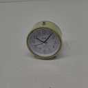 Equity 5" Silent Sweeping Quartz Metal Alarm Clock-Light Green (Model 20090)