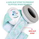 LYSIAN Baby Headphones Hearing Protection Ear Muffs for Infants 0-3 Years with Elastic Headband, Noise Cancelling Baby Earmuffs for Parade Fireworks, Festival, Sleep, Travel, Plane (White)