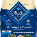 Blue Buffalo Life Protection Formula Senior Dry Dog Food, Supports Joint Health and Mobility, Made with Natural Ingredients, Chicken & Brown Rice Recipe, 5-lb. Bag (EXP 04/04/27)
