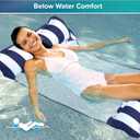 Aqua Original 4-in-1 Monterey Hammock Pool Float & Water Hammock Multi-Purpose, Inflatable Pool Floats for Adults Patented Thick, Non-Stick PVC Material Navy