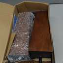 Solid Wooden Furniture Legs 8 Inch, Natural Mid Century Brown Square Legs for Couch, Sofa, Cabinet, Bench, Bed - Set of 4