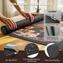 ropoda 1500 Pieces 46" x 26 "Puzzle Mat Roll Up, Puzzle Saver with 4 Large Sorting Trays & Travel Storage Bag, Portable Rollup Puzzles Keeper (Black)
