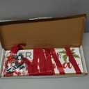 Christmas Card Holder Display with 24 Clips, Wooden Hanging Merry Christmas Sign, Holiday Card Display for Wall or Door Christmas Décor