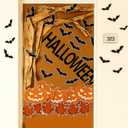 100 Pcs Halloween Classroom Bulletin Board Decorations Happy Halloween Bat Pumpkin Maple Leaf Bulletin Board Paper Cutouts with Glue Points for School Classroom Home Wall Decor