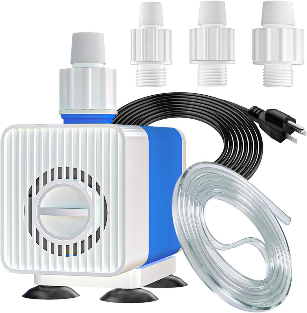 Knifel 400GPH Submersible Water Pump with 4.9ft hose Pond Pumps Ultra-Quiet & Adjustable Flow Rate for Fountains, Hydroponics, Ponds, Aquariums, and More