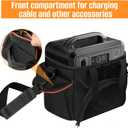 Travel Carrying Case Compatible with Jackery Explorer 1000, Portable Power Station Storage Bag with waterproof fabric and Front Pockets for Charging Cable and AccessoriesW13.5*D9.5*H11.5 inches