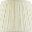 Aspen Creative 33201 Box Pleated Large Empire Spider Construction Lamp Shade, Off-White Linen Fabric, 10-1/2" Top x 16" Bottom x 11" Slant