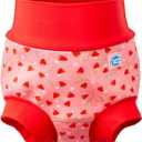 Splash About Happy Nappy Duo Reusable Swim Diaper, Strawberry Field, 3-6 Months